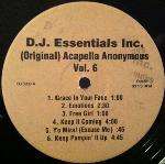 Various - (Original) Acapella Anonymous Vol. 6 - DJ Essentials Inc. - DJ Turntablist Tools 