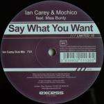 Ian Carey & Mochico & Miss Bunty - Say What You Want - (Generic Sleeve) - Executive Limited - Progressive