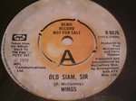 Wings  - Old Siam, Sir / Spin It On - MPL Communications - Rock