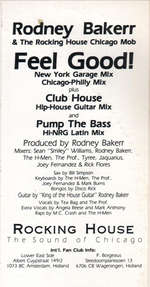 Rodney Bakerr & Rocking House Chicago Mob, The - Feel Good! - Rockin' House - US House