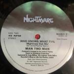 Man 2 Man - Who Knows What Evil - Nightmare Records - Synth Pop