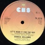 Deniece Williams - Let's Hear It For The Boy  - CBS - UK House