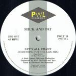 Pat & Mick - Let's All Chant - PWL Records - Pop