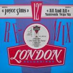 Joyce Sims - All And All (Mantronik Mega Mix) - London Records - US House