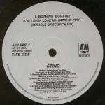 Sting - Nothing 'Bout Me - A&M Records (UK) - UK House