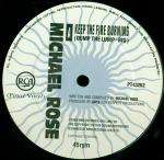 Michael Rose - Keep The Fire Burning (Dump The Lump) - RCA - House