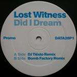 Lost Witness - Did I Dream - Data Records - Trance