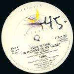 Lisa  - Love Is Like An Itching In My Heart - Fantasia Records Ltd - Disco