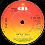 Billy Joel - All For Leyna - (Generic Sleeve) - CBS - Rock