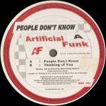 Artificial Funk - People Don't Know - (Sticker on Sleeve) - Brother Brown Recordings - Tech House