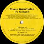 Donna Washington - It's All Right! - Generate Music - US House