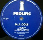 MJ Cole - Guilty / Flava Fever - Prolific Recordings - UK Garage