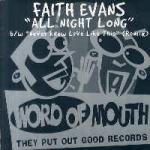 Faith Evans - All Night Long / Never Knew Love Like This (Remix) - Word Of Mouth - UK House