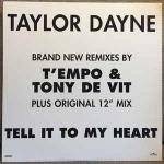Taylor Dayne - Tell It To My Heart - (DISC 1 ONLY) - Arista - Euro House