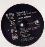 Donald O - I Got Love In My Heart (UK Remixes) - (DISC 2 ONLY) - 6 x 6 Records - UK House