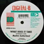 Nadine Sutherland & Junior Tucker - What Does It Take / Strong Like A Lion - Digital-B - Reggae