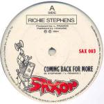 Richie Stephens - Coming Back For More - Saxon Records - Reggae