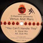 D. Ramirez & Venus And Mars - You Can't Handle This - Vudu Recordings - Tech House