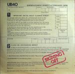 UB40 - Signing Off - Graduate Records - Reggae