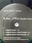 K-Gee - I Don't Really Care - Instant Karma - UK Garage