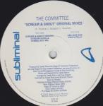 The Committee  - Scream & Shout (Original Mixes) - Subliminal - US House