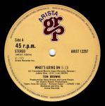 Tom Browne - What's Going On / Throw Down - ARISTA GRP - Soul & Funk