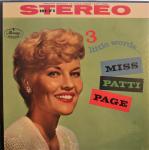 Patti Page - 3 Little Words... Miss Patti Page - Mercury - Pop