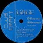 Gage - Second Thoughts / Initial Reaction - Club Craft - UK Techno