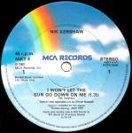 Nik Kershaw - I Won't Let The Sun Go Down On Me - MCA Records - Synth Pop