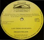 Delroy Wilson & Mafia & Fluxy - Last Thing On My Mind / More Things - Blue Mountain Records Ltd. - Reggae