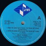 Billy Ocean - When The Going Gets Tough, The Tough Get Going - Jive - Synth Pop