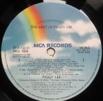 Peggy Lee - The Best Of Peggy Lee - MCA Records - Easy Listening