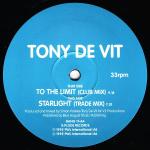 Tony De Vit - To The Limit - X:Plode Records - Hard House