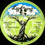 Dennis Brown, Joe Gibbs & The Professionals - Money In My Pocket / Runnings Irie - Lightning Records  - Reggae