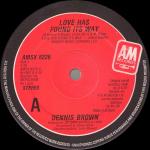 Dennis Brown - Love Has Found Its Way - A&M Records - Reggae