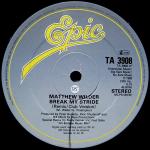 Matthew Wilder - Break My Stride (Extended Remix) - Epic - New Wave