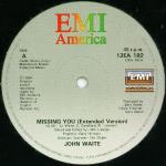 John Waite - Missing You - EMI America - Rock