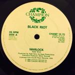 Black Riot - Warlock / A Day In The Life - Champion - US House