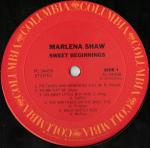 Marlena Shaw - Sweet Beginnings - Columbia - Soul & Funk