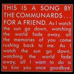 The Communards - For A Friend - London Records - Synth Pop