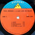 Paul Robeson - A Man And His Beliefs - Everest - Jazz