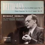 Ludwig van Beethoven, Rudolf Serkin, Eugene Ormandy & The Philadelphia Orchestra - Piano Concerto No.2 In B Flat Major, Op.19 - Piano Concerto No.4 In G Major, Op.58 - Philips - Classical