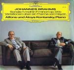 Johannes Brahms & Alfons & Aloys Kontarsky - Sonate F-Moll Op. 34b / Variationen Über Ein Thema Von Haydn - Deutsche Grammophon - Classical